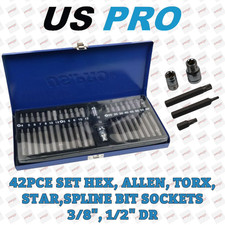 US PRO 42pc Set Hex, Allen
