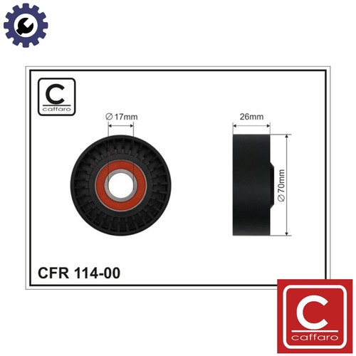 Tensioner pulley vribbed - tensioner,