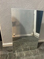 John LewisWhite Gloss Single Mirrored Bathroom Cabinet