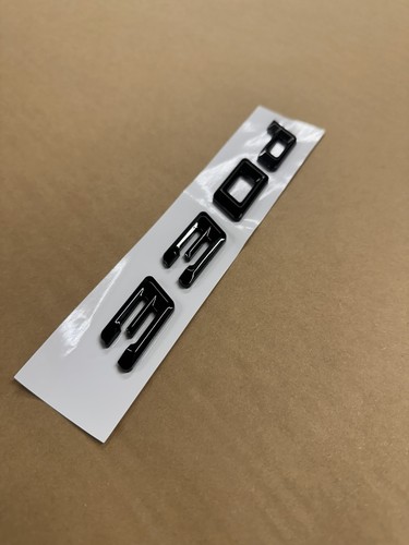 Gloss black 330d car - gloss, letter