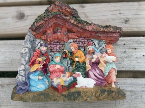 Vintage christmas nativity set - nativity,