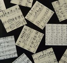 40 sheets ORIGAMI paper , genuine random music sheets 15 cm 12cm 10cm  VINTAGE