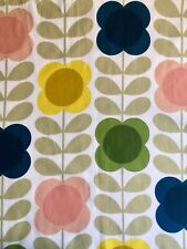 FQ 50cm x 50cm Square Orla Kiely Summer Stem Flower Multi Lightweight Cotton New