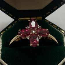 9CT GOLD CRZEIRO RUBELLITE AND