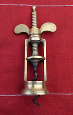 Antique Brass Farrow & Jackson Style Corkscrew Very Clean Condition