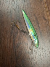Vintage Rapala Husky Jerk HJ-10 HESH Holographic Emerald Shad Ireland Fishing