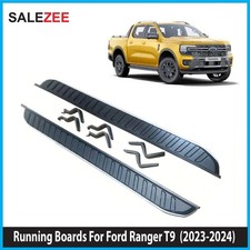 FOR FORD RANGER T9 2023+ OEM STYLE RUNNING BOARDS SIDE STEPS BLACK EDITION-PAIR