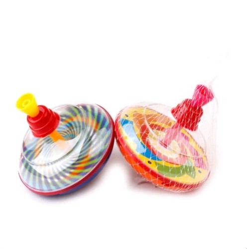 Toys tin spinning top kids - spinning, top,