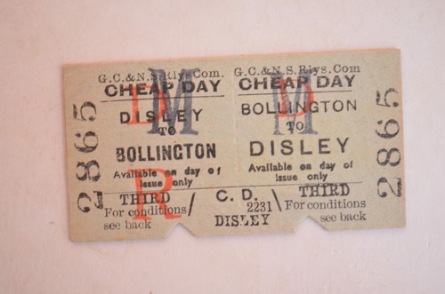 Railway ticket disley - ticket,