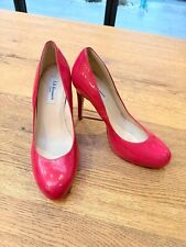 LK Bennett Sledge patent leather court shoes size 7 / 40 - raspberry pink