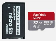 32GB MEMORY STICK PRO DUO ADAPTER  FOR PSP E1000 E1003 1000 2000 3000 3001