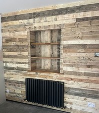1sqm Recycled Pallet Wood Boards | Wall Cladding | Reclaimed Planks | DIY