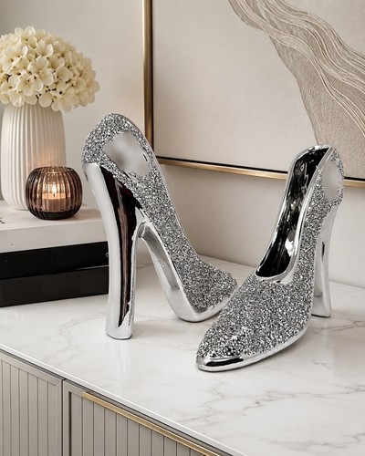 Set silver glitter high - of,