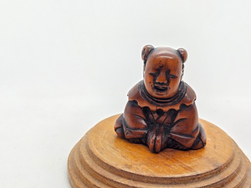 Japanese boxwood netsuke - netsuke, of