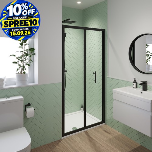 900mm bathroom fold shower - 900mm,