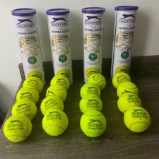 4 tubes Slazenger Wimbledon Balls , 4 balls in each. 16 balls in total.