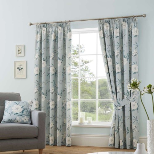 Lined pencil pleat - , pair