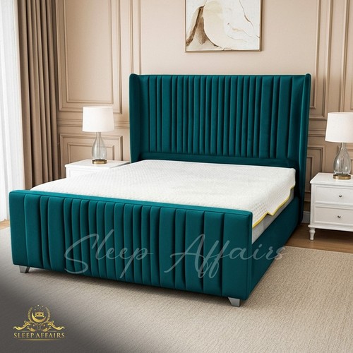 Sleigh bed frame - sleigh, plush