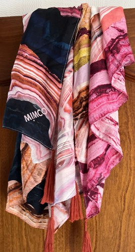Mimco scarf large square - large, pink