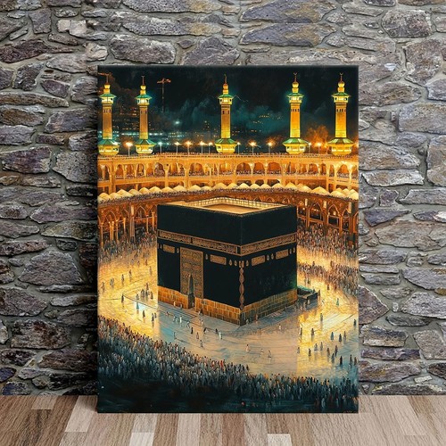 40cm glowing kaaba canvas - kaaba, wall