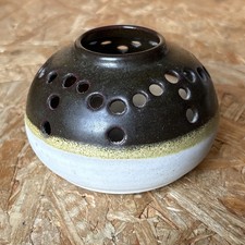 Vintage Studio Art Pottery Flower Frog Vase Globe Vase 7x11cm - Signed MP? WP?