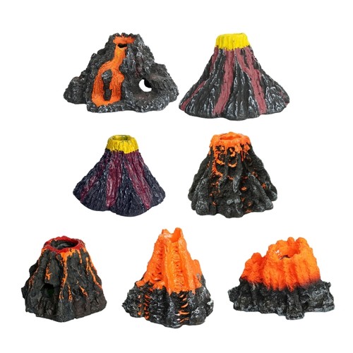 Fish tanks volcano decoration - fish,