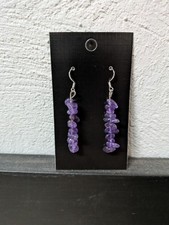 Amethyst Crystal Chip Dangle