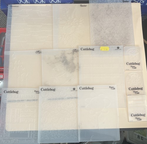 Lot embossing folders - of, x