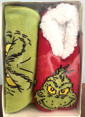 Nwt the grinch slipper socks - slipper, &