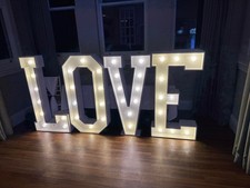 LED 4ft Lightup Love Letters Wedding