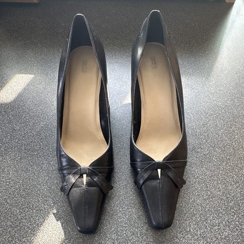 Marks spencer black leather - spencer,