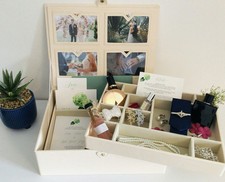 Large Memory Box Wedding Keepsake Baby Photo Memories Box for Loss 