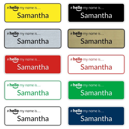 Hello name badge student - badge,