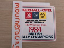 Opel Vauxhall Rally Sticker