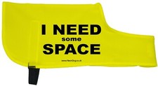 I need some space  Neon Yellow Dog Coat Jacket nervous anxious reactive dogs 71