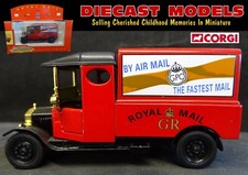 VINTAGE ROYAL MAIL FORD MODEL-T VAN LORRY CORGI DIECAST COLLECTORS SCALE MODEL