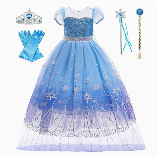 Girls elsa costume princess - girls,