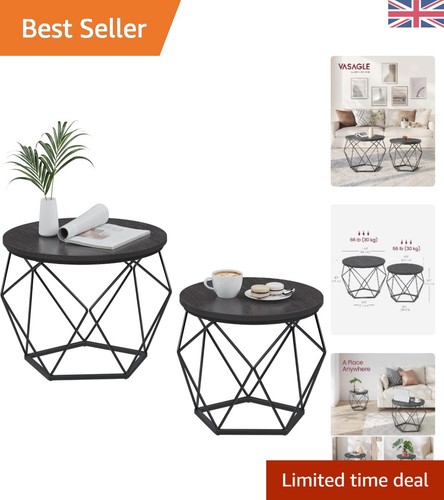 Industrial round coffee table - industrial,