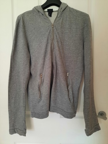 Men grey zipped hoodie - zipped,