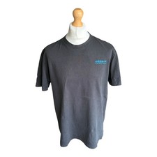 Adidas Equipment Mens Back Graphic Print Black Blue T Shirt Tee Size UK Large