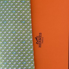 NEW BOX TAG HERMES TIE ~ GREEN