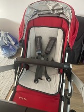 Uppababy Vista V2 Denny Red – Travel System with Bassinet, Rumble Seat etc