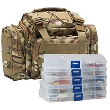  Fishing Tackle Bag 5 Boxes