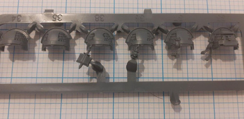 Shoulder pads grey knights - -,