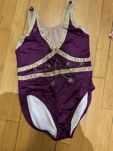 Maroon and gold unitard for - maroon,
