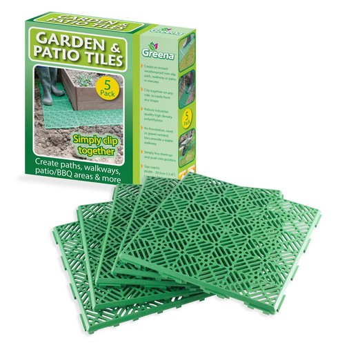 Interlocking garden tiles - interlocking,