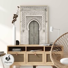 Boho Moroccan Door Wall Art