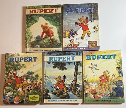 Rupert bear annual bundle 5 - bundle, x