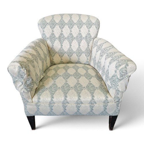 Antique tub chair upholstered - antique,