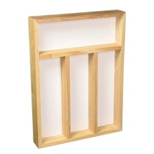 Section wooden cutlery tray - wooden,